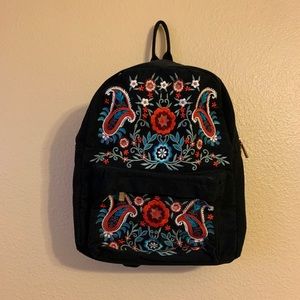 Black canvas backpack from forever 21